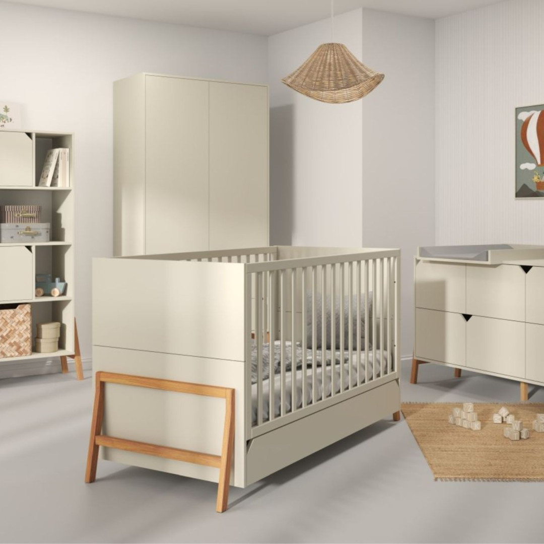 Bellamy Lotta Biała Łóżeczko 140X70 Z Szufladą