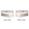 Łóżko tapicerowane Madelaine z szufladą