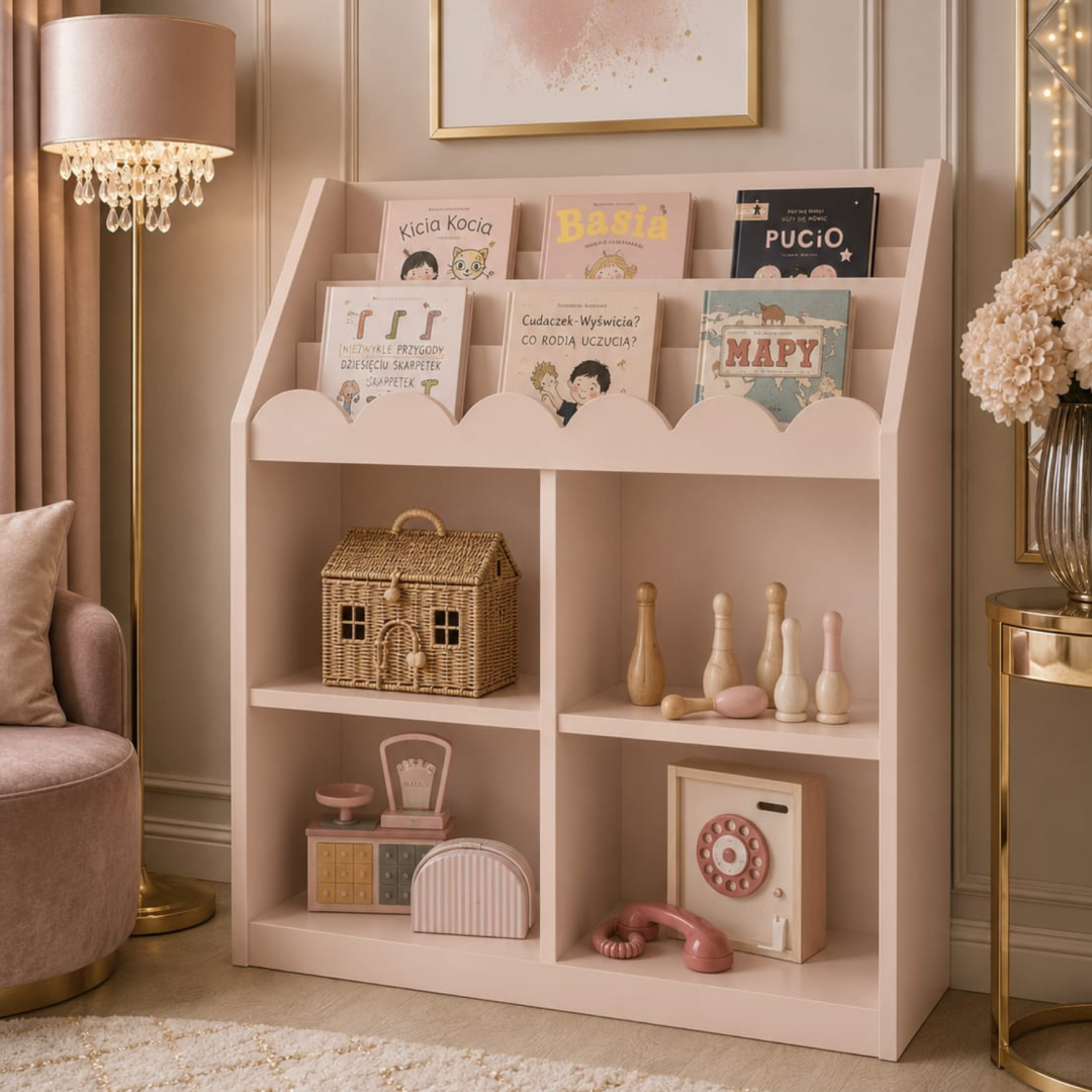 Bellamy BooK NooK Vintage Rose  [wysyłka 48H] regał na książeczki i zabawki