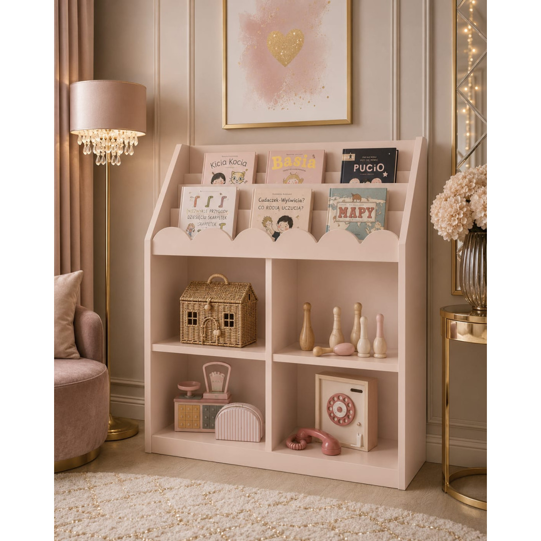 Bellamy BooK NooK Vintage Rose  [wysyłka 48H] regał na książeczki i zabawki