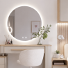 Lustro LED okrągłe do toaletki 60 cm