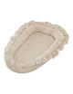 Gniazdko niemowlęce Pure Nature z falbanką (natural) - Cotton&Sweets