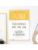 YOKO DESIGN PLAKAT UWAGA