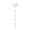 Lampa stojąca podłogowa - noga z białymi kulami 158cm