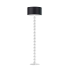 Lampa stojąca podłogowa - noga z białymi kulami 158cm