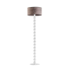 Lampa stojąca podłogowa - noga z białymi kulami 158cm