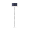 Lampa stojąca podłogowa - noga z białymi kulami 158cm