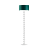 Lampa stojąca podłogowa - noga z białymi kulami 158cm
