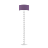 Lampa stojąca podłogowa - noga z białymi kulami 158cm