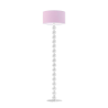 Lampa stojąca podłogowa - noga z białymi kulami 158cm