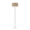 Lampa stojąca podłogowa - noga z białymi kulami 158cm