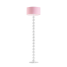 Lampa stojąca podłogowa - noga z białymi kulami 158cm