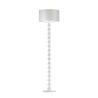 Lampa stojąca podłogowa - noga z białymi kulami 158cm