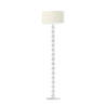 Lampa stojąca podłogowa - noga z białymi kulami 158cm
