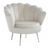 Elegancki fotel muszelka - MUSZTARDOWY - MySweetRoom