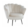 Elegancki fotel muszelka - MUSZTARDOWY - MySweetRoom