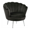 Elegancki fotel muszelka - MUSZTARDOWY - MySweetRoom