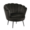 Elegancki fotel muszelka - MUSZTARDOWY - MySweetRoom