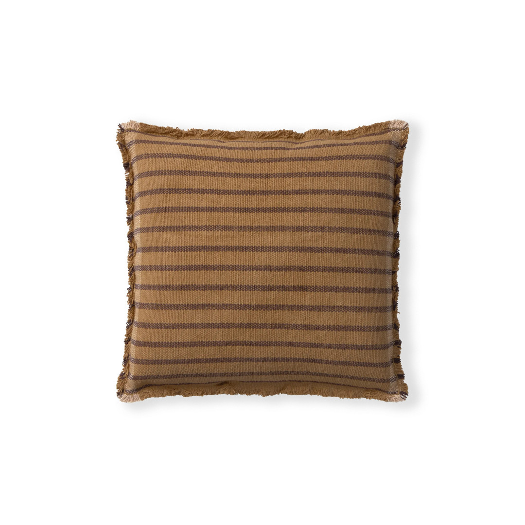 Poduszka Kwadratowa Dekoracyjna Lines Ochre 45×45 cm Lorena Canals