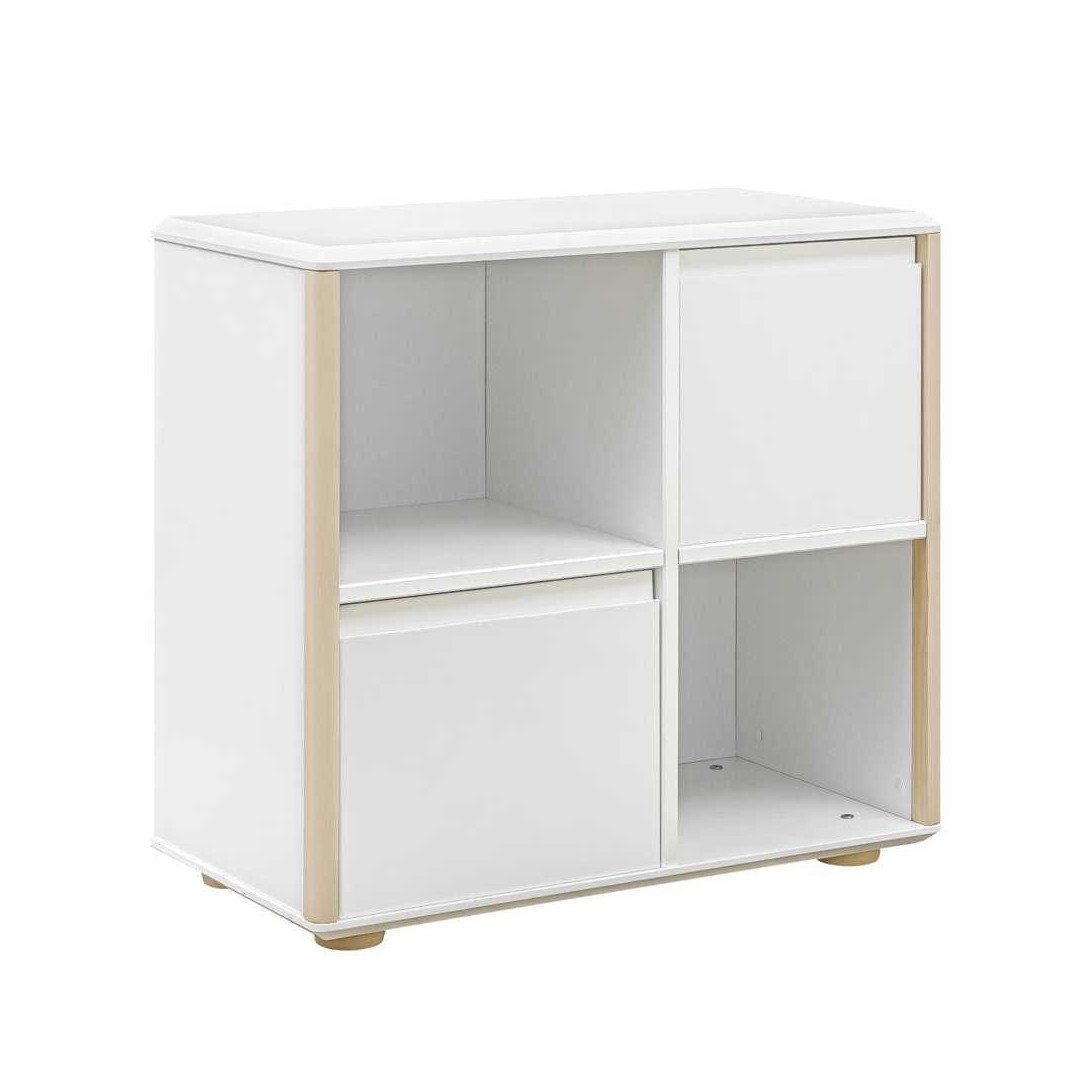Komoda szeroka 2D fronty MDF Funflex biały - Inmondo