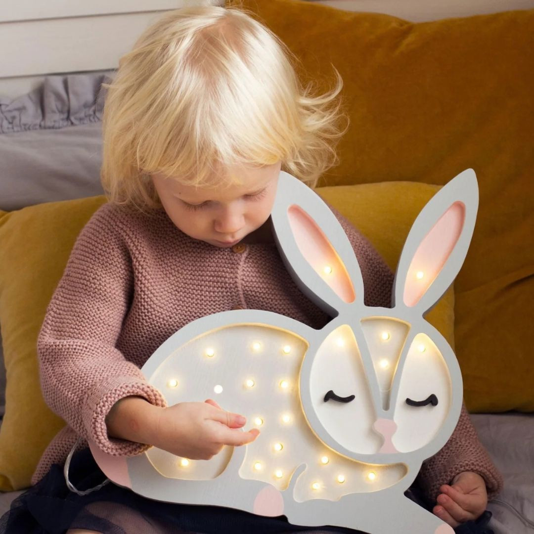 Lampa drewniana zajączek Little Lights - MySweetRoom