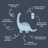 Lampa drewniana Dinozaur Diplodok s Little Lights - MySweetRoom