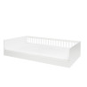 Łóżko Montessori Pinio Luno 120x200 białe z barierką