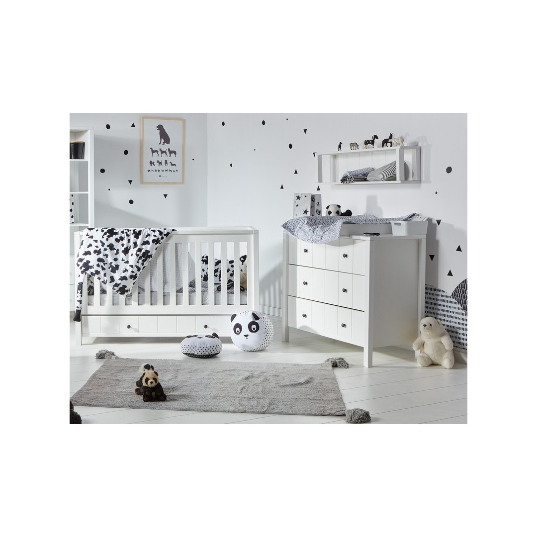 Novelies Allpin Szare Łóżeczko 70X140