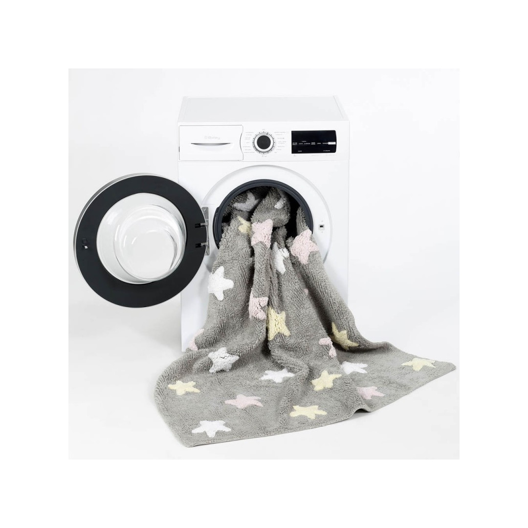 Dywan Tricolor Stars Pink Lorena Canals - MySweetRoom