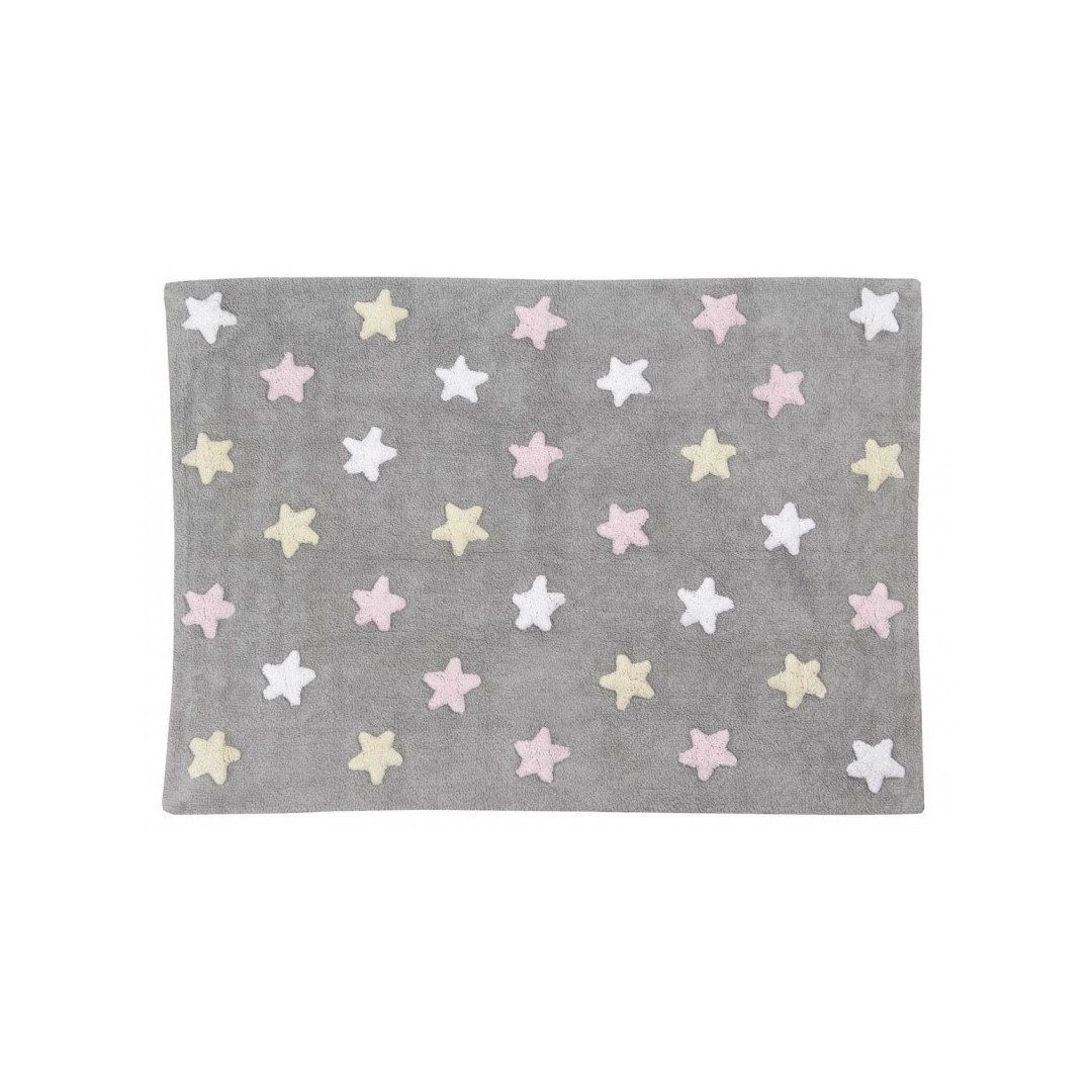 Dywan Tricolor Stars Pink Lorena Canals - MySweetRoom