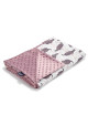 Kocyk średniaka light minky - SPEEDY ME BRIGHT/FRENCH LAVENDER 80x100 - mysweetroom.pl