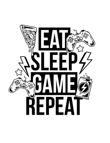 Plakat Eat Sleep Game Repeat