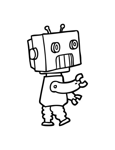 Naklejka Robot 1