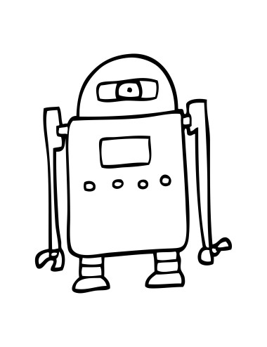Naklejka Robot 4