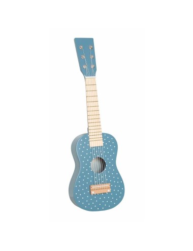 Drewniana gitara niebieska...