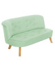 Miętowa lniana sofa dla dzieci somebunny - MySweetRoom