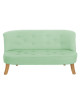 Miętowa lniana sofa dla dzieci somebunny - MySweetRoom