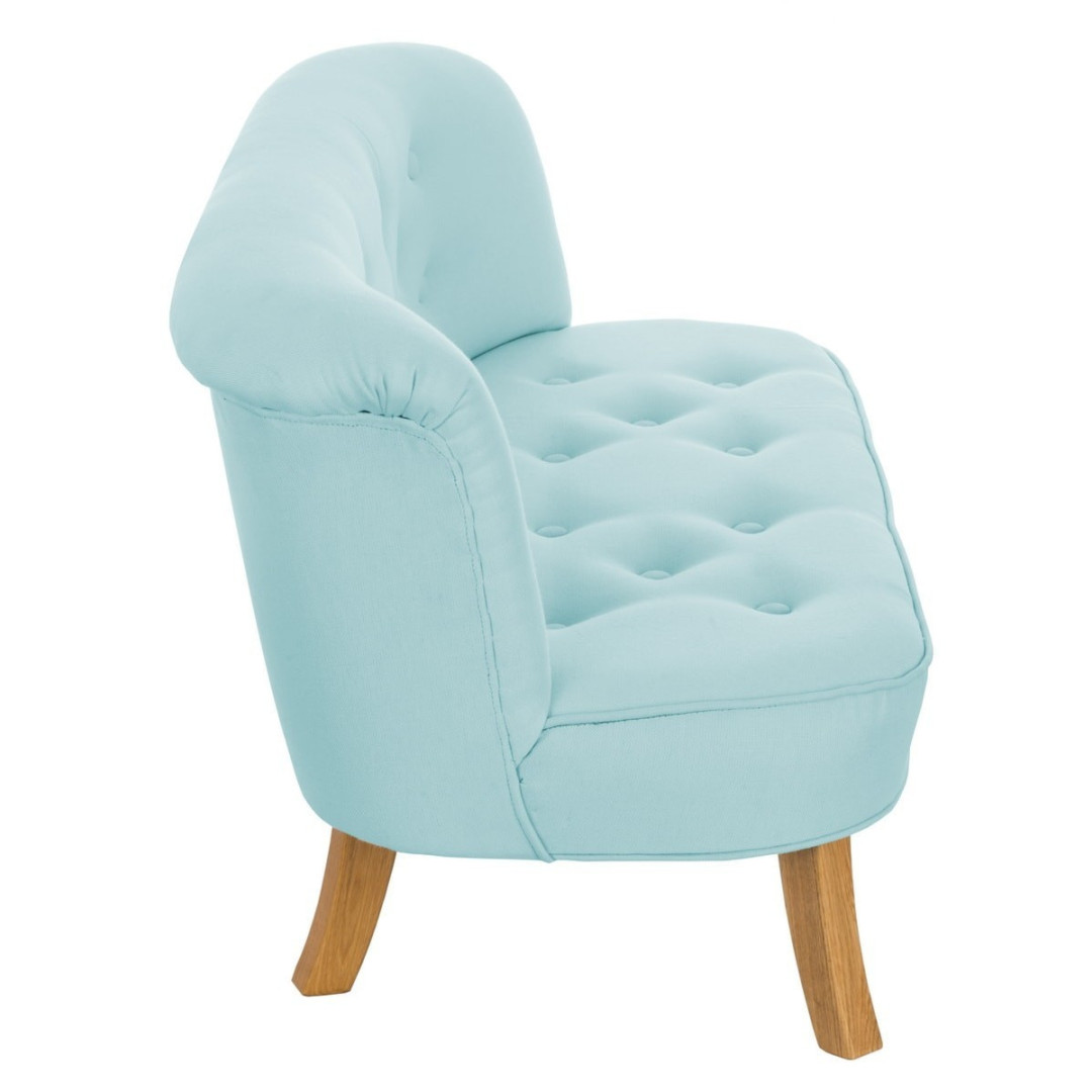 Błękitna lniana sofa dla dzieci somebunny - MySweetRoom