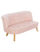 Różowa lniana sofa dla dzieci somebunny - MySweetRoom