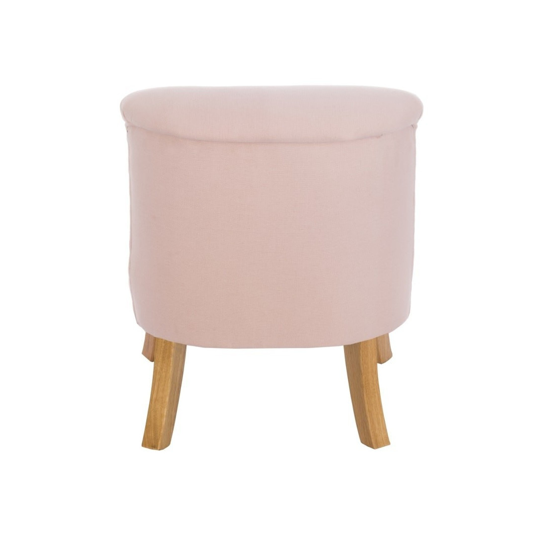Różowy lniany fotel dla dzieci somebunny - MySweetRoom
