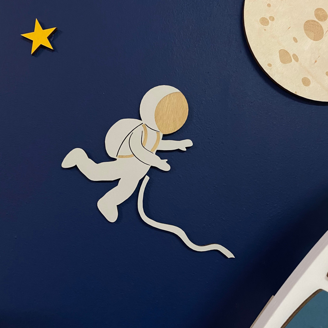 Drewniana dekoracja na ścianę Zestaw kosmos - Drewniakowa