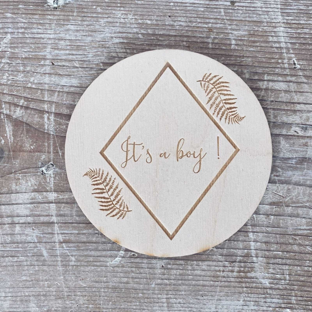Tabliczka do zdjęć It's a Boy - Drewniakowa