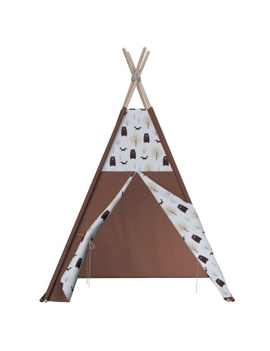Namiot Tipi Brązowy w stylu skandynawskim