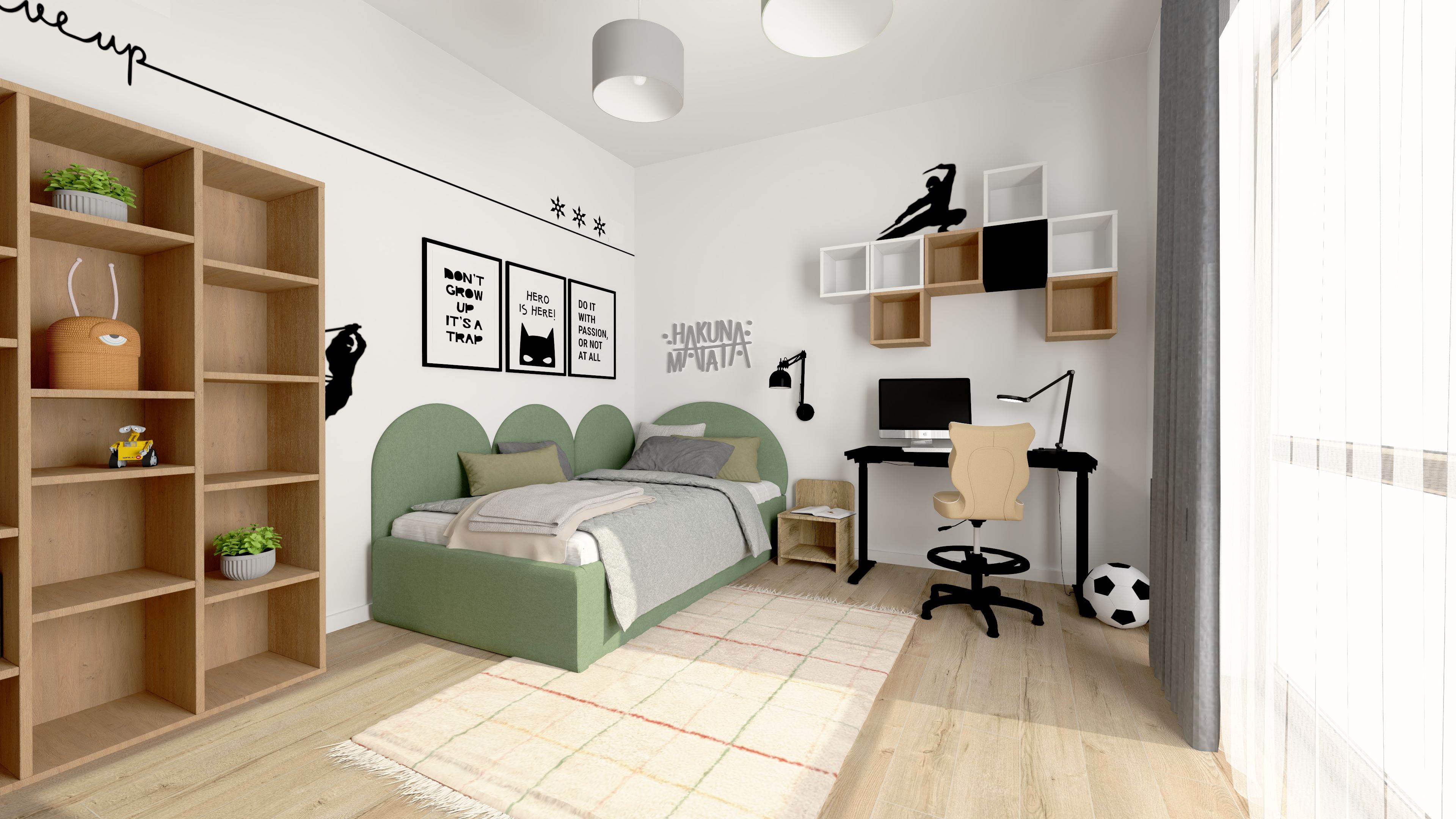 Minimalistyczny pokój dziecięcy trendy 2026 jasny projekt pokoju dziecka