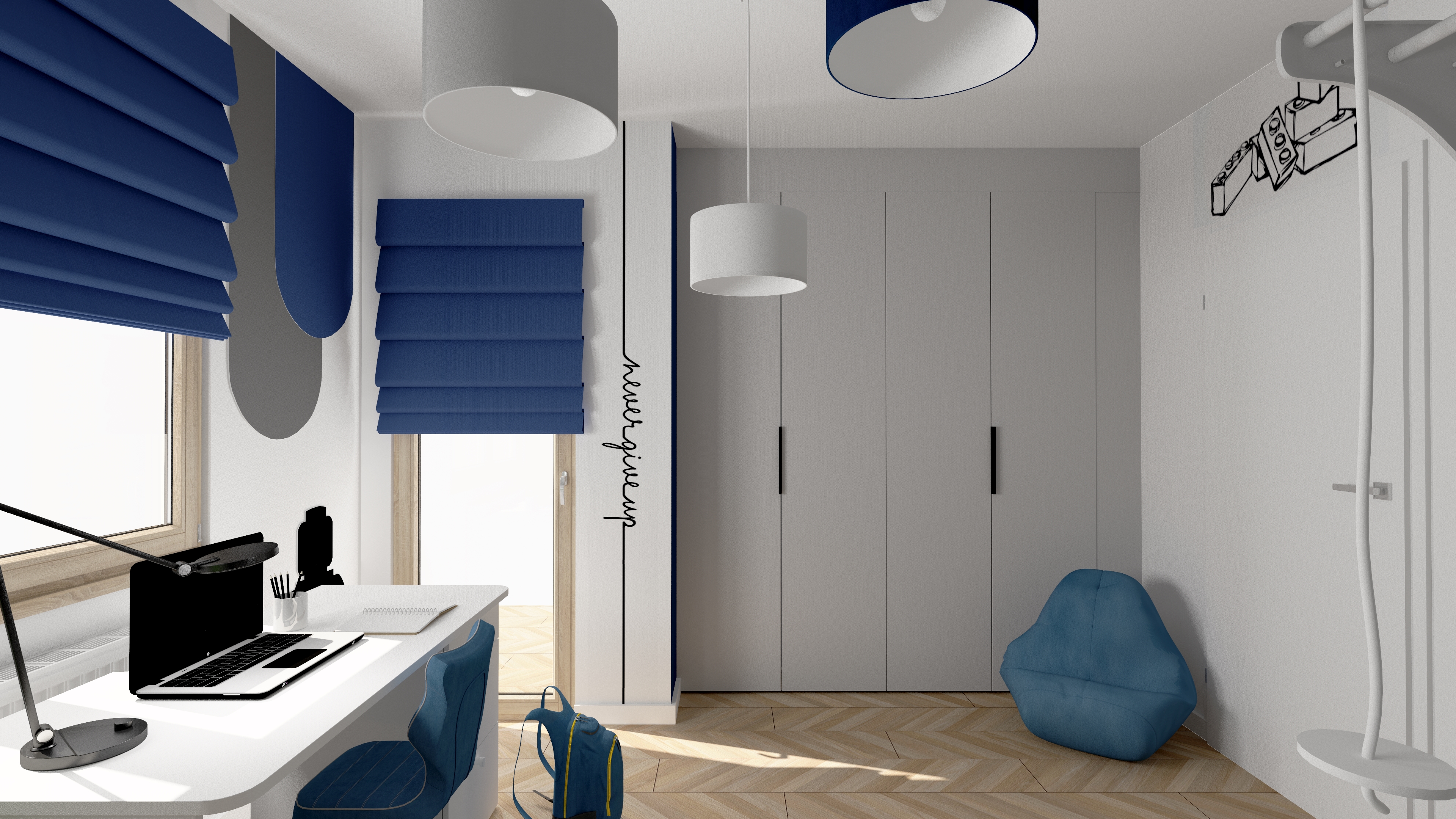 Pokój dla chłopca inspirowany stylem młodzieżowym – aranżacja dla nastolatka Nowoczesny pokój chłopca – inspiracja do projektu pokoju młodzieżowego Stylowy pokój dla nastolatka – projekt pokoju chłopca z modnym wystrojem