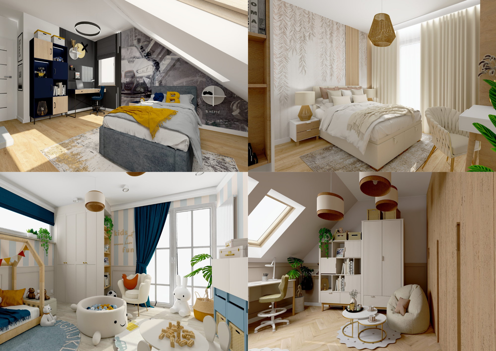 Pokój młodzieżowy inspiracje w stylu boho i skandynawskim
