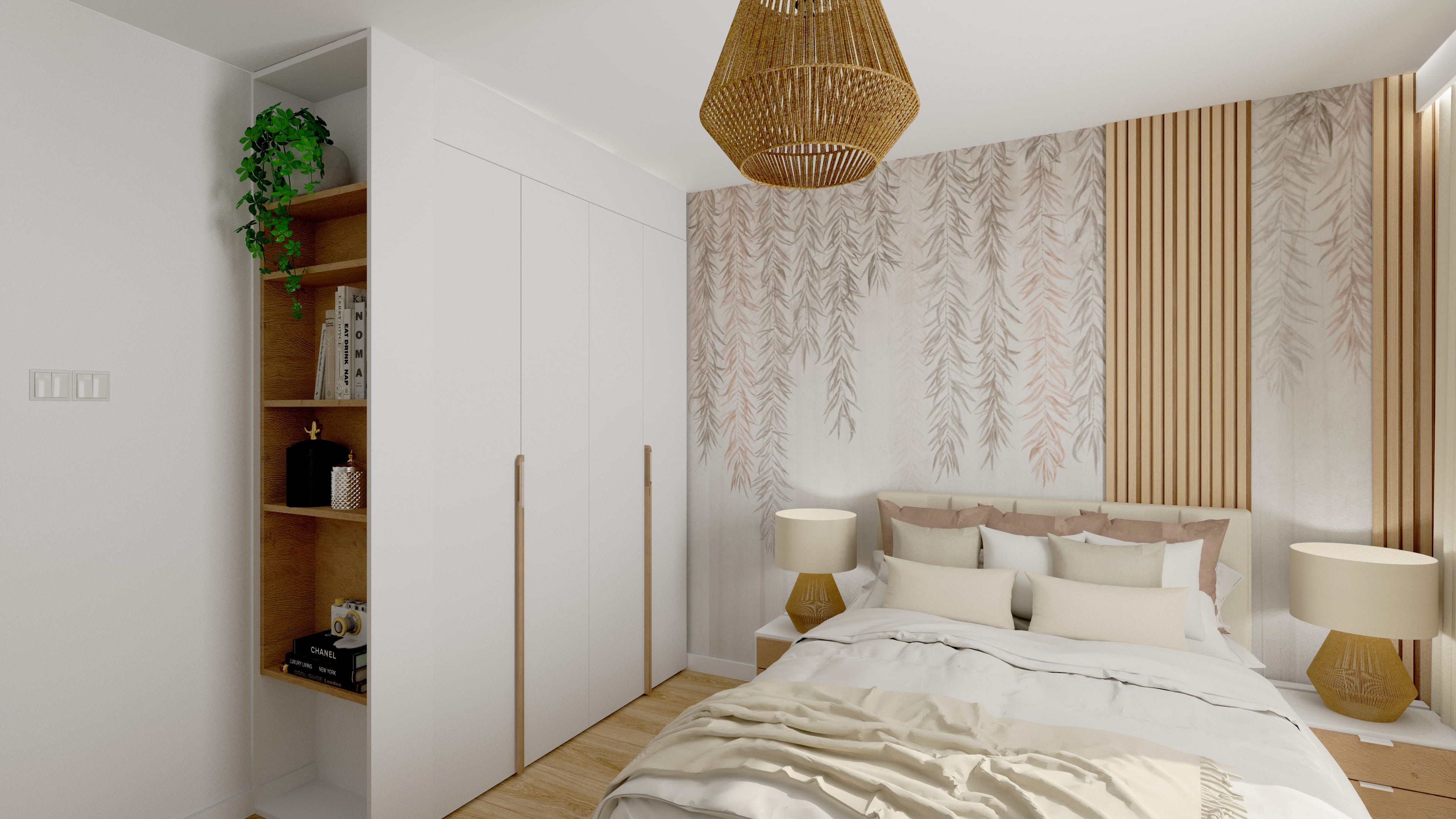 Pokój dziewczynki z elegancką i jasną aranżacją. Projekt pokoju dla dziewczynki z przytulnym klimatem. Inspiracja na pokój dziewczynki z jasną kolorystyką.