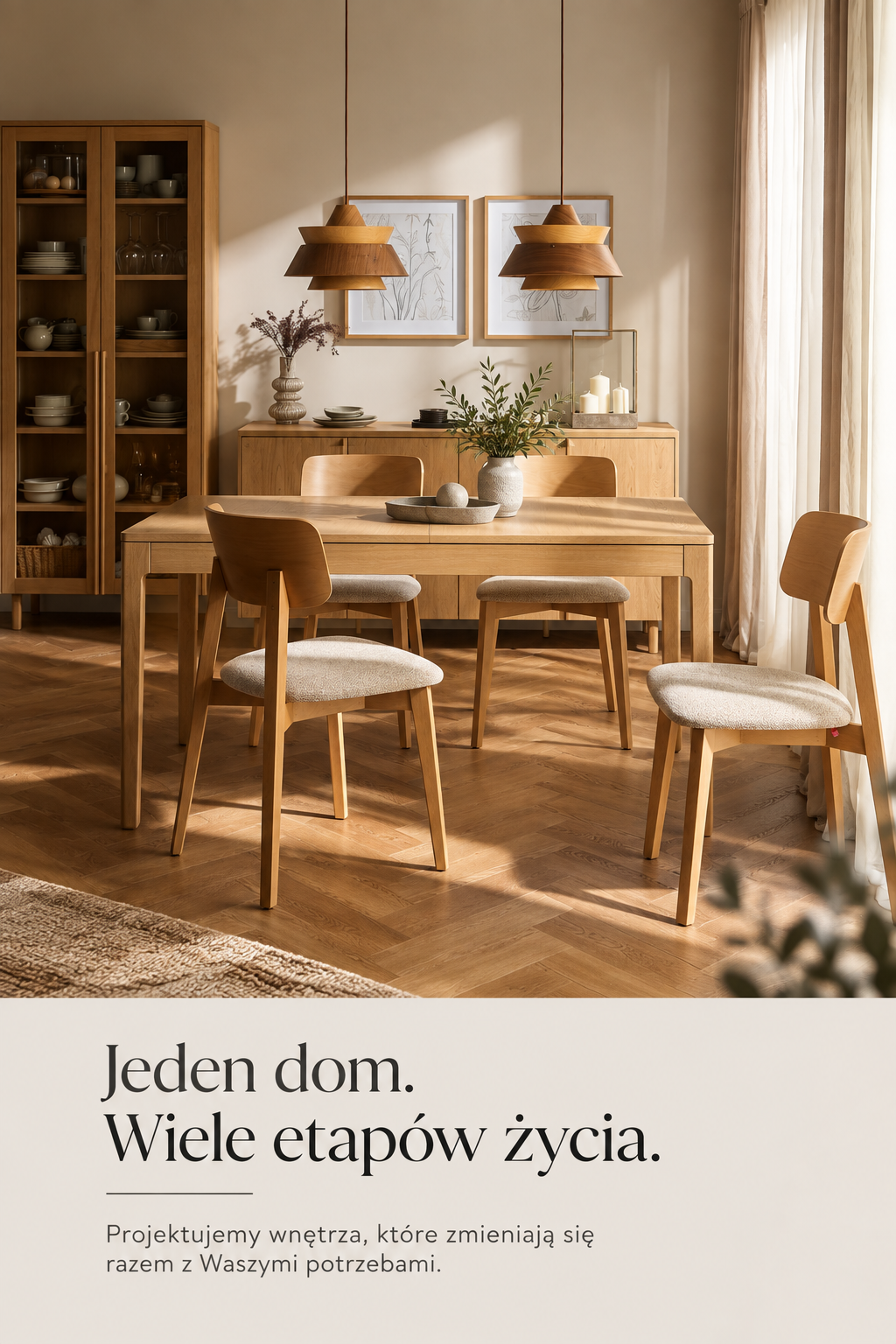 Jadalnia z meblami VOX Well – projekt wnętrza My Sweet Room