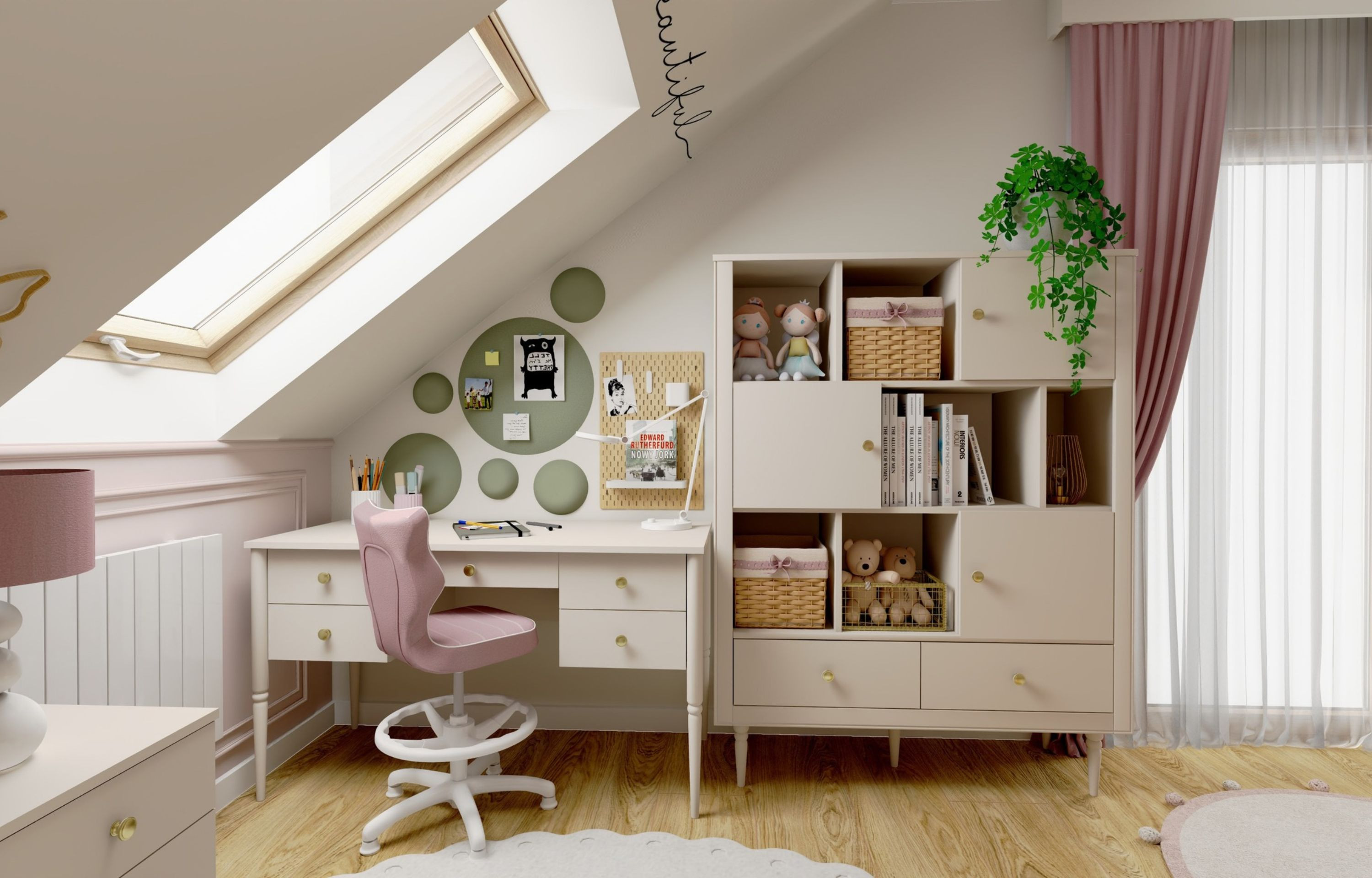 Projekt pokoju dla dziewczynki – ponadczasowa aranżacja Niny w stylu vintage I inspiracja