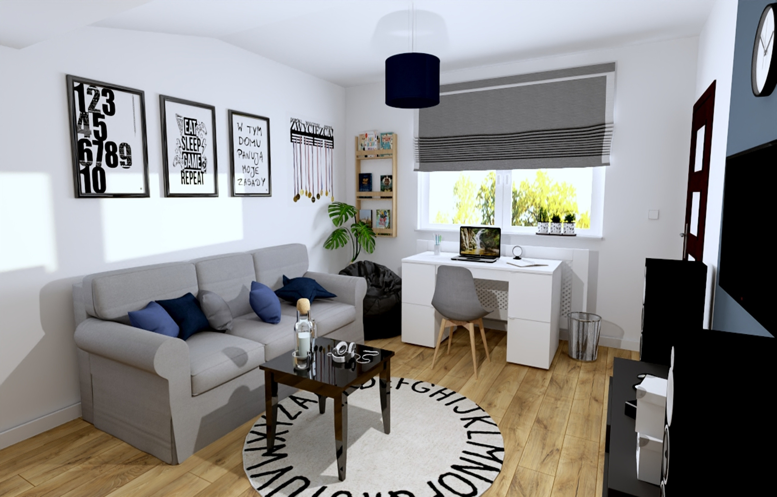 Pokój dla nastolatka gracza - Adrian